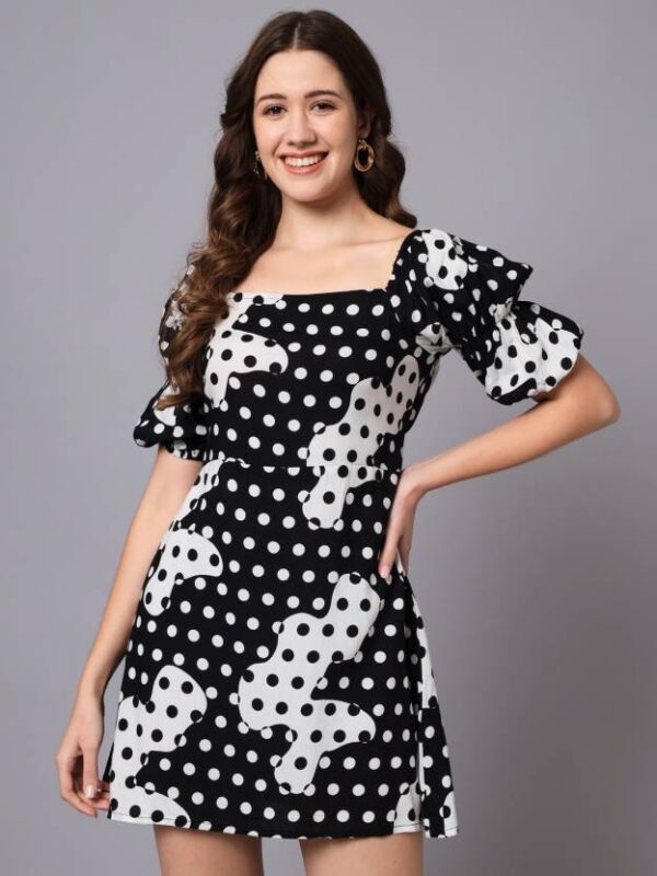 Monochrome Bliss Fit &#038; Flare Dress